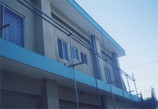 島田鉄工建設　増改築：外壁塗り替え・施工後　傷んだ塗装を元通りに